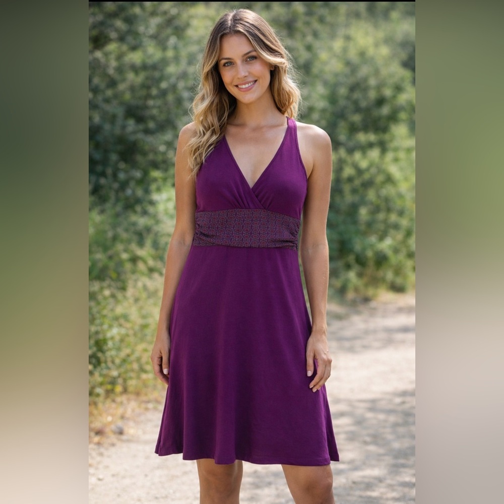 Patagonia Deep Purple Backless Dress